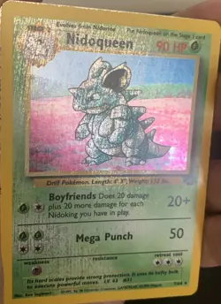 Nidoqueen 7/64 Pokemon TCG Jungle Set Unlimited Holo - *Damaged Read Description - Image 4