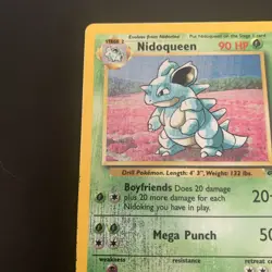 Nidoqueen 7/64 Pokemon TCG Jungle Set Unlimited Holo - *Damaged Read Description - Image 5