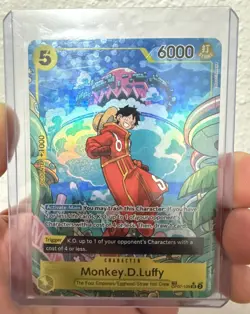 MONKEY.D.LUFFY OP07-109 TREASURE RARE NEAR MINT - Image 2