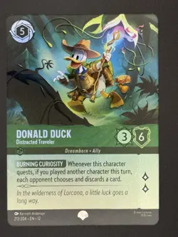 Donald Duck Distracted Traveler 212/204 Epic Wilds Unknown NM Disney Lorcana - Image 2