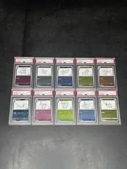 2021 POKEMON YU NAGABA EEVEE EVOLUTIONS SEQUENTIAL + PIKACHU 208/S-P PSA - Image 1