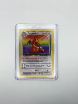 Pokemon TCG Dragonite 19/62 Fossil Non-Holo Rare Card WOTC LP - Image 1