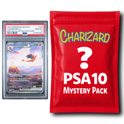 Charizard PSA 10 Graded PKM Card Mystery Pack Trading Card Game G2U - Image 1