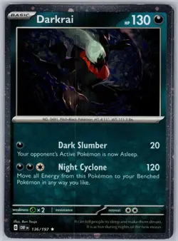 Darkrai (Cosmos Holo) 136/197 Holo Miscellaneous Cards & Products Rare NM - Image 1