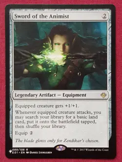 Magic The Gathering MYSTERY BOOSTER MB1 SWORD OF THE ANIMIST artifact card MTG - Image 1