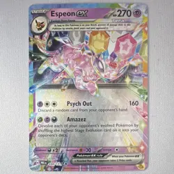 Pokemon TCG Espeon ex 034/131 Sv: Prismatic Evolutions Double Rare Holo 270HP EN - Image 1