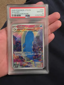 The Pokemon Company Pokemon TCG Wailord 162/159 SV09 IR Holo Eng PSA 10 - Image 1