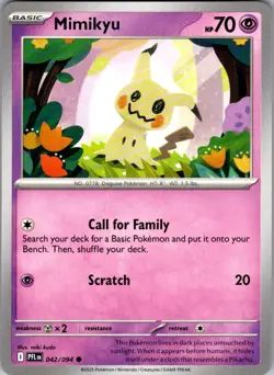 Mimikyu Phantasmal Flames 042/094 Common Pokemon Near Mint - Image 1
