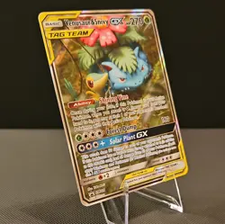 Pokemon Venusaur & Snivy GX SM229 Black Star Promo Holo Tag Team NM - Image 4