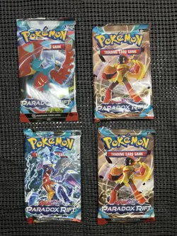 Pokemon TCG: Sealed Paradox Rift booster pack X4 - Image 1