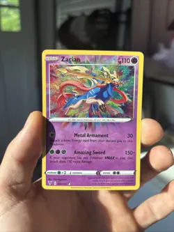 Zacian 082/185 Amazing Rare Vivid Voltage Pokemon NM - Image 1