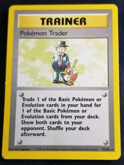 Pokemon Trader 077/102 Base Set Regular LP - Image 1