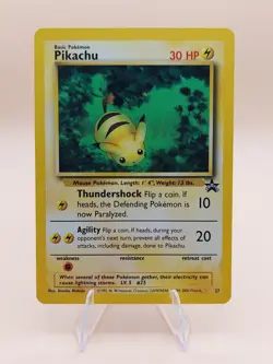 Pikachu Pokemon Black Star Promo #27 WOTC 2000 - Image 1