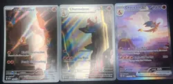 Pokemon TCG 151 Complete Set Charmander, Charmeleon, Charizard Illustration Rare - Image 1