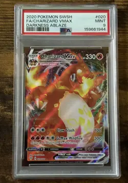Charizard VMAX 020/189 Ultra Rare Holo Pokemon 2020 Darkness Ablaze PSA 9 MINT - Image 1