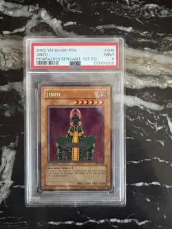 Jinzo PSV-000 Pharaoh's Servant 1st Ed Secret Rare Holo PSA 9. Yugioh. - Image 1