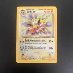 Jolteon 4/64 Pokemon TCG Jungle Set Holo - *Damaged Read Description* - Image 1