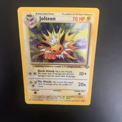 Jolteon 4/64 Pokemon TCG Jungle Set Holo - *Damaged Read Description* - Image 3