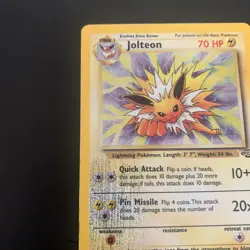 Jolteon 4/64 Pokemon TCG Jungle Set Holo - *Damaged Read Description* - Image 5
