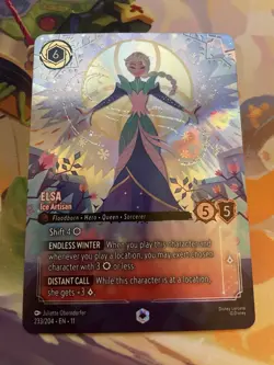 Ravensburger Disney Lorcana Elsa - Ice Artisan 233/204 Enchanted Foil - Image 1