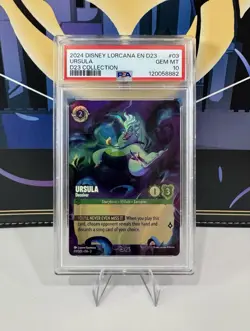 Disney Lorcana Ursula Deceiver 03/D23 D23 Collection PSA 10 GEM MINT - Image 1
