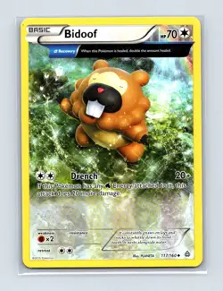 Bidoof 117/160 Uncommon Primal Clash Pokemon Lightly Played - Image 1