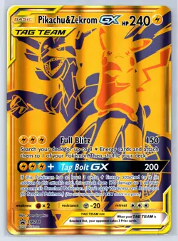 jumbo Pikachu & Zekrom GX - SM248 Holo Promo Sun & Moon Promo Pokemon - Image 1