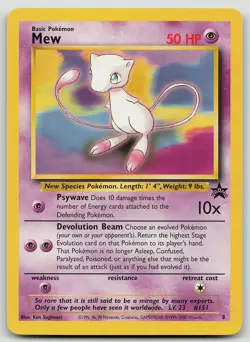 Pokemon Mew 8 Wizards Black Star Promos Promo NM - Image 1