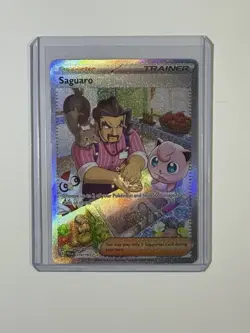 Pokemon Saguaro Full Art Trainer Supporter Illustration Rare Holo SV02 270/193 - Image 1