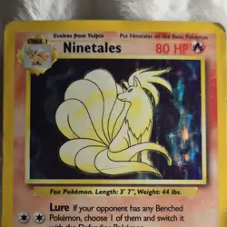 Pokemon Ninetales 12/102 Base Set Holo Rare 1999 Stage 1 80 HP - Image 2