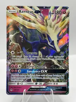 Xerneas GX 90/131 Pokemon Forbidden Light Ultra Rare Holo N/M - Image 1