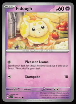 Fidough 66/142 Common Stellar Crown Pokemon Near Mint - Image 1