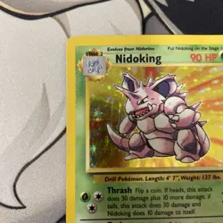 Nidoking - Base Set 11/102 Holo - Pokemon TCG 1999 - WOTC Base Set - MP/HP - Image 4