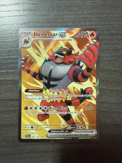 Pokemon Incineroar ex 187/162 SV05 Temporal Forces Ultra Rare Holo EN - Image 1