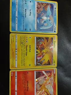 Zapdos 48/185 Articuno 036/195 Moltres 021/172 Cosmos Holo Pokemon Promo Set LP - Image 4