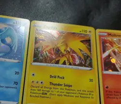 Zapdos 48/185 Articuno 036/195 Moltres 021/172 Cosmos Holo Pokemon Promo Set LP - Image 5