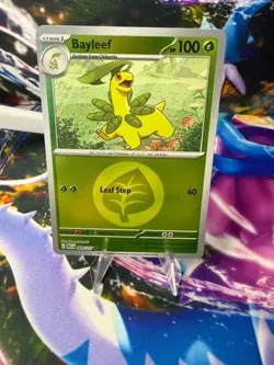 BAYLEEF (ENERGY SYMBOL PATTERN) 009/217 ASCENDED HEROES Reverse Holo Pokemon - Image 1