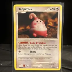 Pokemon Happiny Mysterious Treasures #52/123 Uncommon - Image 1