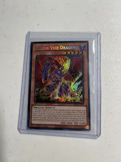 Konami Yu-Gi-Oh! Power Vice Dragon BLZD-EN002 Secret Rare Holo 1st Ed - Image 1
