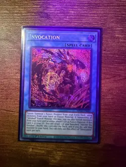 Invocation MP24-EN060 Alternate Art 1st Ed NM Prismatic Secret Rare Yu-Gi-Oh! - Image 2