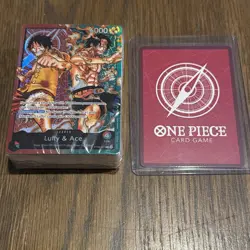 Luffy & Ace Parallel Alt Art Starter Deck Ex ST30-001 (2) +1 Starter Deck Sealed - Image 2