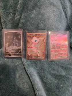 Pokemon 151 Ultra-Premium Collection (UPC) Promo Card Set, All 3 Mew MewTwo - Image 1