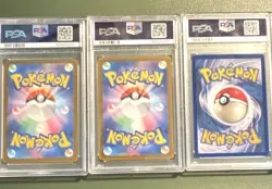 PSA 9 Pokemon 3-Card Lot: Mega Scrafty ex, Snorlax, Slowpoke 1st Ed - Image 2