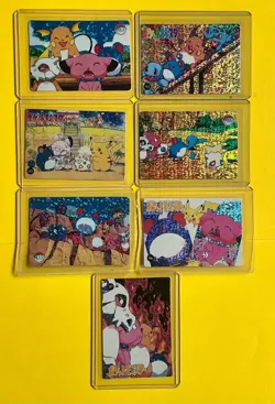 🔥 MARILL BUNDLE Pokemon Pocket Monsters Vintage Vending Prism Stickers Foil - Image 1