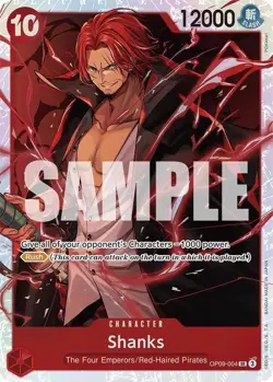Shanks OP09-004 SR - One Piece Card Game - Image 1
