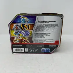 Pokemon Trading Card Games Paradox Destinies Gouging Fire ex Tin NEW SEALED - Image 2