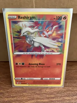 LP Pokemon Reshiram - 017/072 - Amazing Rare Lightly Played Shining Fates - Image 1