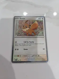 Pokemon Eevee SVP200 Sv: Scarlet & Violet Promo Cosmos Holo Basic 60 HP Card - Image 1