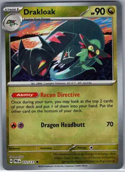 Drakloak Poke Ball 129/167 Prismatic Evolutions - Pokemon Card - NM - Image 1