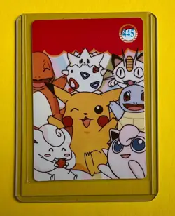 PIKACHU SQUIRTLE CHARMANDER CUBONE RAICHU Pokemon Vending Prism Sticker HOLO NM - Image 2